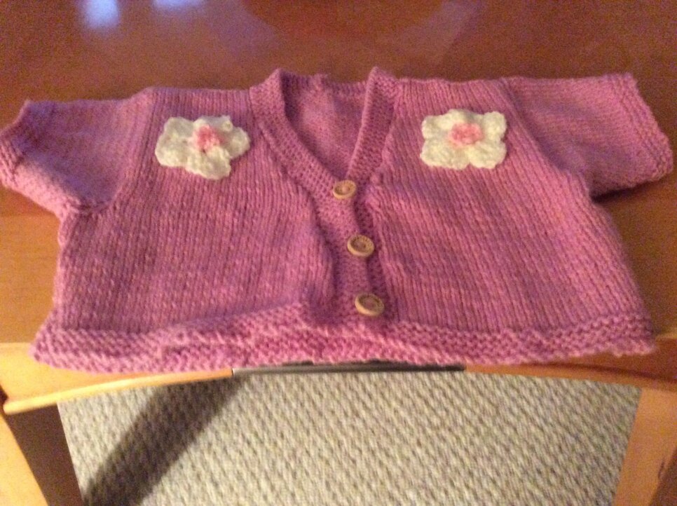 Cheri Cardigan in Rowan Baby Merino Silk DK