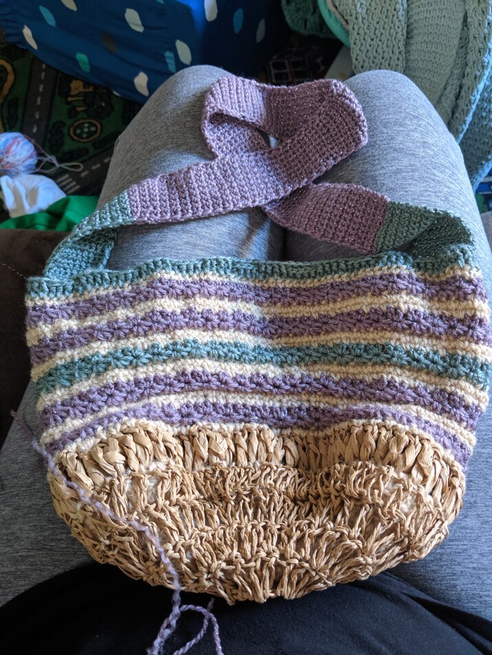 Star stitch tote