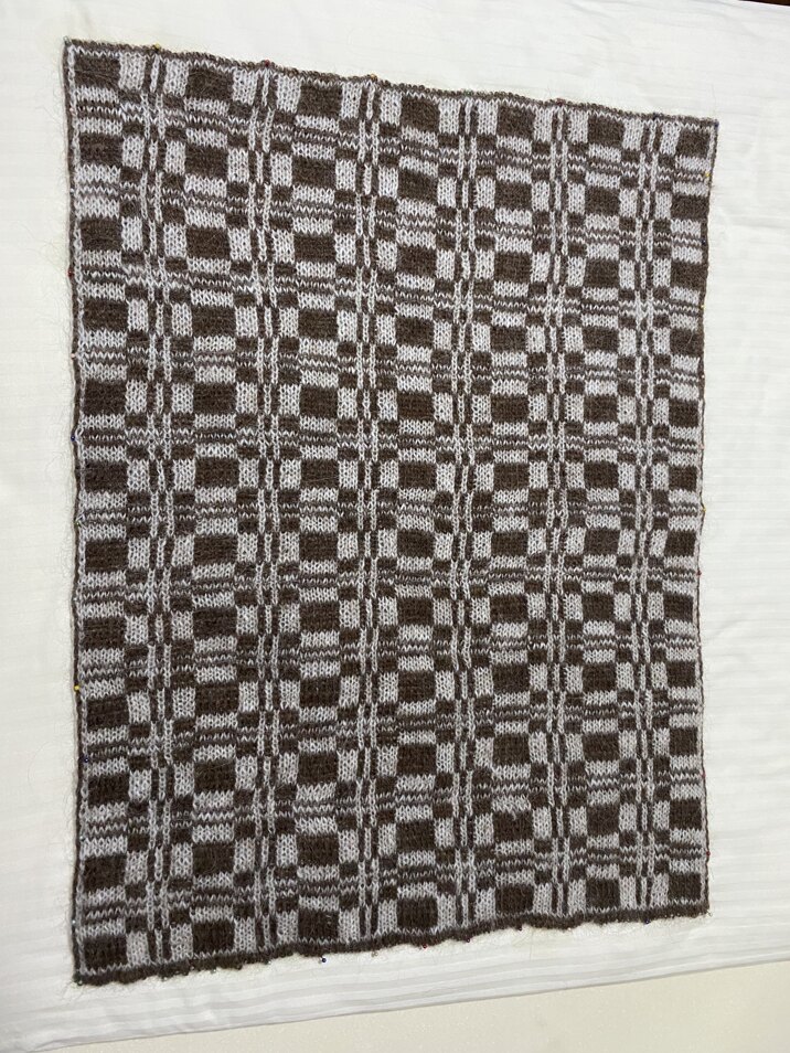 Icelandic double knitting rug
