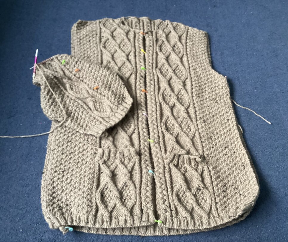 Aran Jacket with pockets
