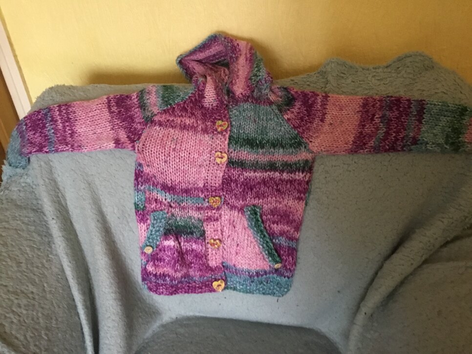 Child’s hooded cardigan