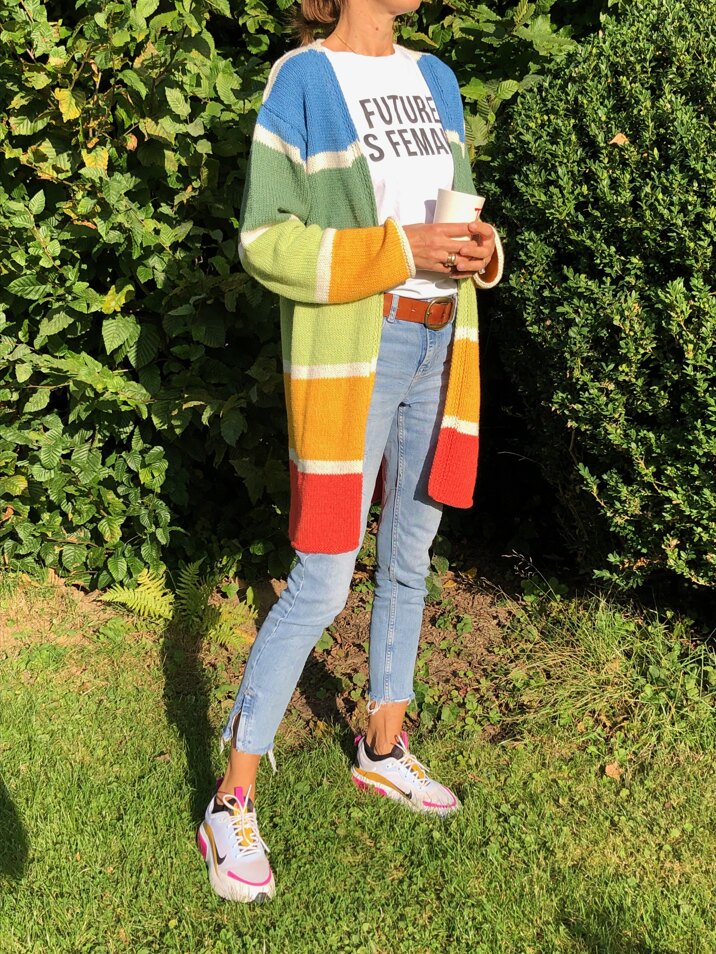 Rainbow Long Cardigan