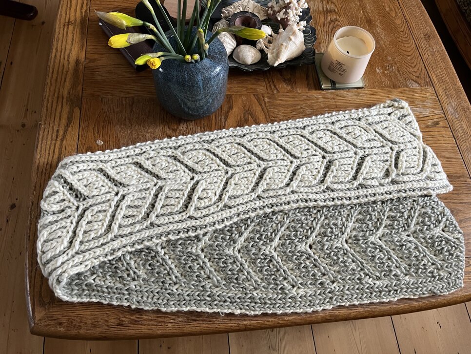 Green Tea chai latte scarf 2