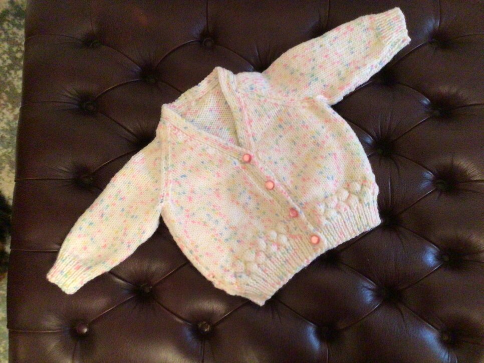 Bubble Cardigan in DK for Evie