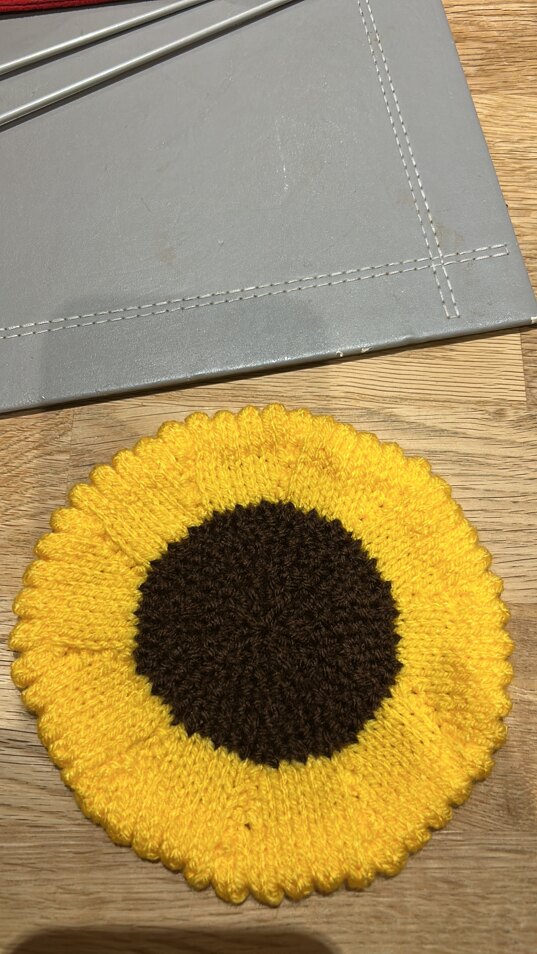Sunflower pot holder