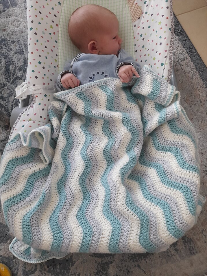 ripple baby blanket