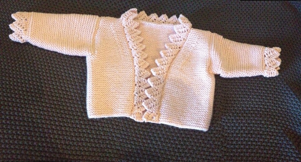 Lace Edge Cardigan for Isabel