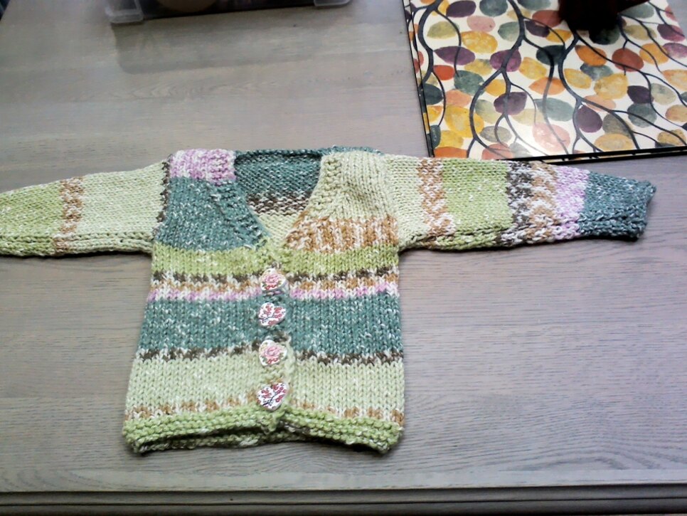 V necked cardigan