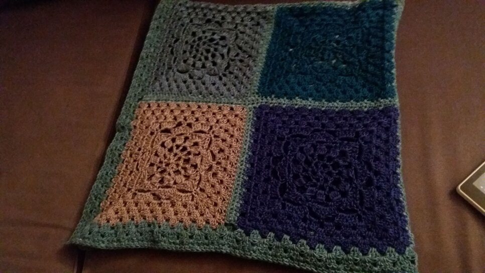 Granny squares for Christmas