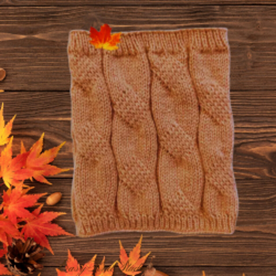 Simple Snood Neck Warmer Knitting Pattern