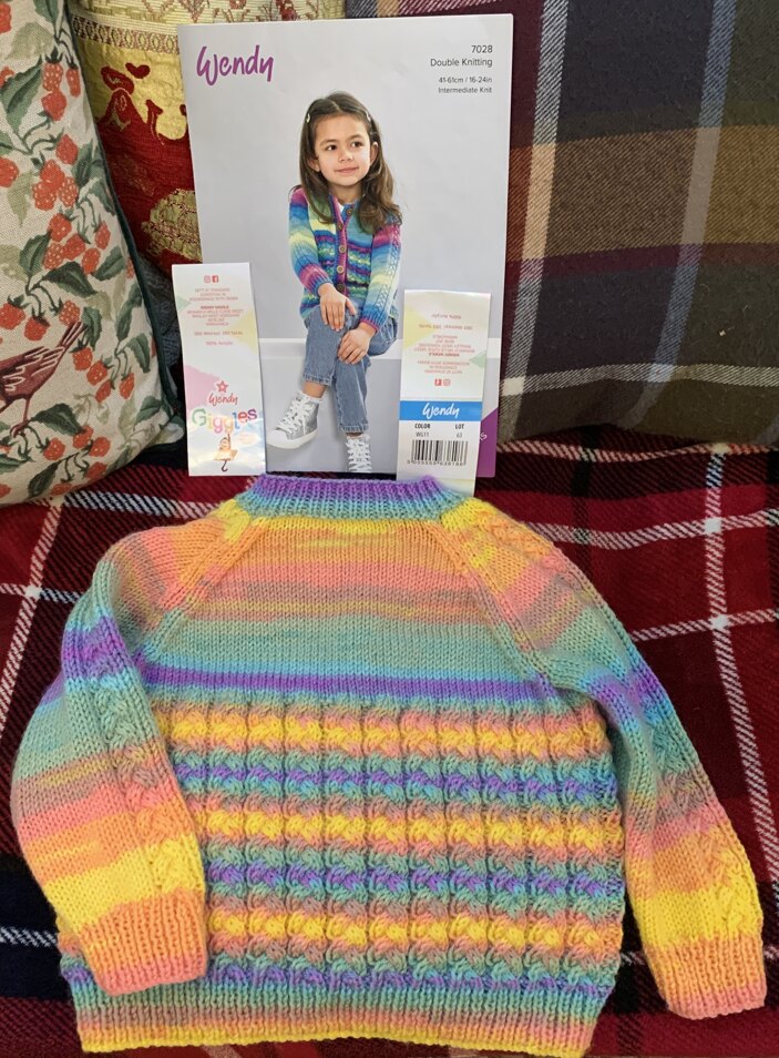 Saskia’s new cardigan