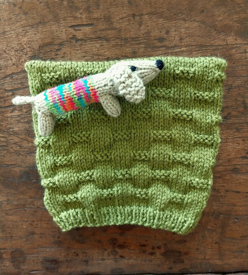 Bc68 hat &amp; small sausage dog by Amanda Berry