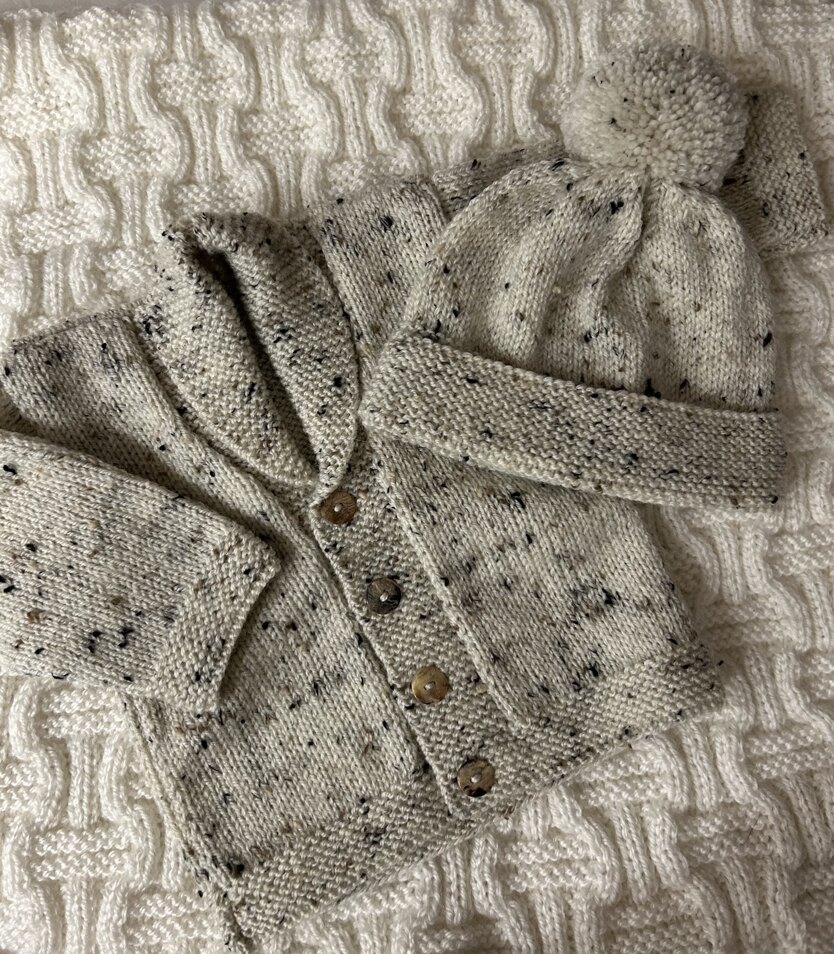 Cardigan and Hat